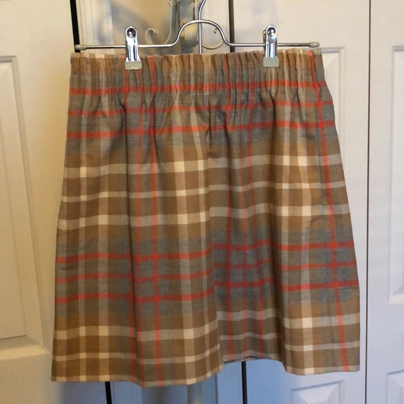 J CREW WOOL SIDEWALK SKIRT IN PLAID 2 - Picture 2 of 7